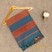 PEACOCK BLUE MAHESHWARI PURE HANDLOOM COTTON SILK SAREE