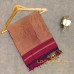 MAGENTA MAHESHWARI PURE HANDLOOM COTTON SILK SAREE