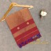 RICH MAROON MAHESHWARI PURE HANDLOOM SILK COTTON  SAREE