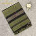 OLIVE GREEN AND BLACK MAHESHWARI PURE HANDLOOM COTTON SILK SAREE