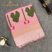 BLUSH PINK FLORAL MOTIF TISSUE LINEN SAREE