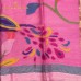 PINK MULTICOLOUR LEAF MOTIF LINEN SAREE