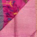 PINK MULTICOLOUR LEAF MOTIF LINEN SAREE