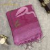 LIGHT PURPLE LINEN SAREE