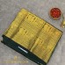 Deep Bottle Green Mangalagiri Pure Handloom Silk Cotton Saree with Woven Checks and Gold Zari Border
