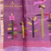 BERRY PINK LINEN SAREE