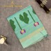 TEAL GREEN FLORAL MOTIF TISSUE LINEN SAREE