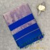 RICH ROYAL BLUE MAHESHWARI PURE HANDLOOM SILK COTTON  SAREE