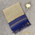 ROYAL BLUE MAHESHWARI PURE HANDLOOM COTTON SILK SAREES