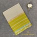 LIGHT OLIVE GREEN MAHESHWARI  PURE HANDLOOM SILK COTTON SAREE