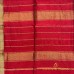 RICH DEEP RED MAHESHWARI PURE HANDLOOM SILK COTTON SAREE