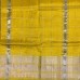Lemon Yellow Mangalagiri Pure Handloom Silk Cotton Saree with Gold and Silver Zari Border