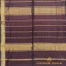 PLUM PURPLE MAHESHWARI PURE HANDLOOM COTTON SILK SAREE