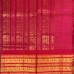 Coffee Brown Mangalagiri Pure Handloom Silk Cotton Saree with Red and Gold Zari Border