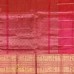 Orange Mangalagiri Pure Handloom Silk Cotton Saree with Gold Zari Peacock Pallu