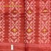 CORAL RED TUSSER SILK SAREE