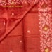 CORAL RED TUSSER SILK SAREE