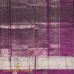 Deep Wine Mangalagiri Pure Handloom Silk Cotton Saree with Silver Zari Border