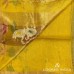 MUSTARD YELLOW SWAN MOTIF TISSUE LINEN SAREE