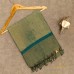 DEEP RAAMAGREEN MAHESHWARI PURE HANDLOOM SILK COTTON SAREE