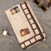 BEIGE AND DARK BROWN TUSSER SILK SAREE