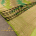 OLIVE GREEN PURE TUSSER GEORGETTE BANARASI SAREE