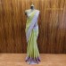 LIME GREEN WITH LAVENDER SHIFFON GEORGETTE SAREE