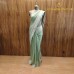 SAGE GREEN WITH GOLD /SILVER  ZARI BORDER SHIFFON GEORGETTE SAREE