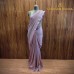 PINK AND GOLD /SILVER ZARI BORDER SHIFFON GEORGETTE SAREE