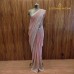 PEACH PINK WITH ZARI BORDER SHIFFON GEORGETTE SAREE