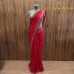 RED AND GOLD  SHIFFON GEORGETTE  SAREE