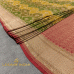 OLIVE GREEN WITH MAROON BORDER PURE TUSSER GEOGETTE BANARASI SAREE
