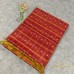 Maroon Pure Handloom Cotton Silk Saree with Zari Checks and Gold Buttas