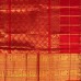 Red Mangalagiri Pure Handloom Silk Cotton Saree with Gold Zari Peacock Pallu