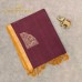 MAROON PURE HANDLOOM COTTON SAREE