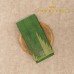 Muted Green Pure Handloom Cotton Silk Saree with Golden Zari Temple Border