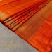 RUST ORANGE BANARASI RAW SILK SAREE