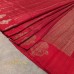 RUBY RED BANARASI RAW SILK SAREE