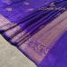 DEEP VIOLET BANARASI RAW SILK SAREE