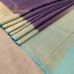 DEEP VIOLET AND AQUA BIUE BANARASI TUSSER SILK SAREE