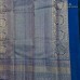 Pure Kanchipuram Handloom Silk Saree – Vibrant Mango Yellow Body with Mughal Zari Motifs & Contrast Peacock Blue Annapakshi Border