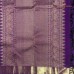 RICH VIOLET PURE KANCHIPURAM HANDLOOM SILK SAREE
