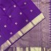 RICH VIOLET PURE KANCHIPURAM HANDLOOM SILK SAREE
