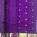 RICH VIOLET PURE KANCHIPURAM HANDLOOM SILK SAREE