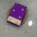 RICH VIOLET PURE KANCHIPURAM HANDLOOM SILK SAREE