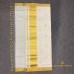 Pure Handloom Balaramapuram Unakkupaav Cotton Saree – All-Over Kasavu & Thread Motifs with Classic Golden Kasavu Border