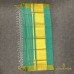 Teal Green Pure Handloom Balaramapuram  Unakkupaav Kasavu Saree –  Classic Golden Kasavu Border