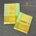 Balaramapuram Unakkupavu Single Set Mundu – Golden Kasavu with Mint Green Stripes