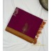 MAGENTA PURE HANDLOOM COTTON SAREE