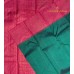 Pure Kanchipuram Handloom Silk Saree – Dark Green Plain Body with Contrast Maroon Podi Kattam Zari Border & Pallu